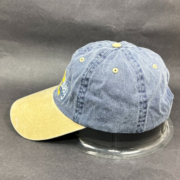 Siesta Key Florida Strap Back Hat Cap Distinctive Blue Distressed Souvenir Mens - Picture 3 of 12